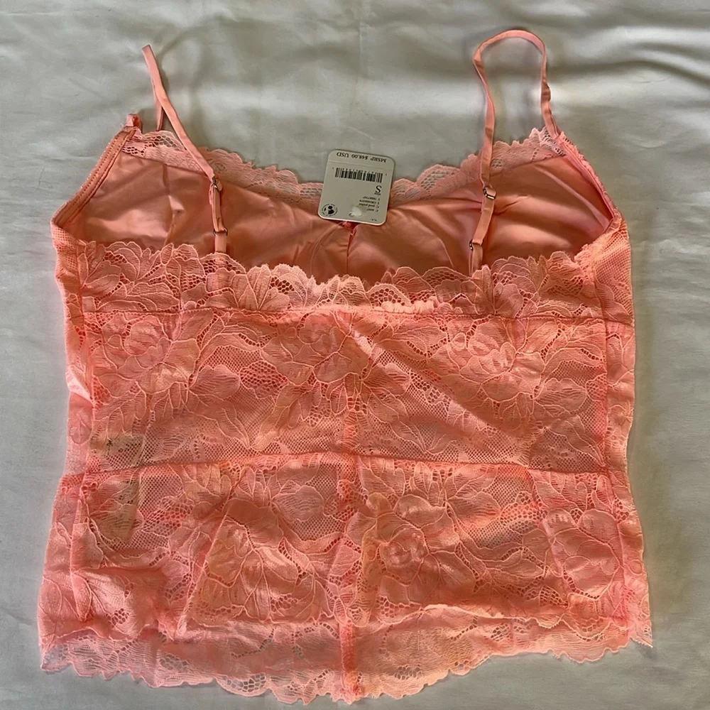 Free People Heart Eyes Cami in Petal Pusher Size S NWT